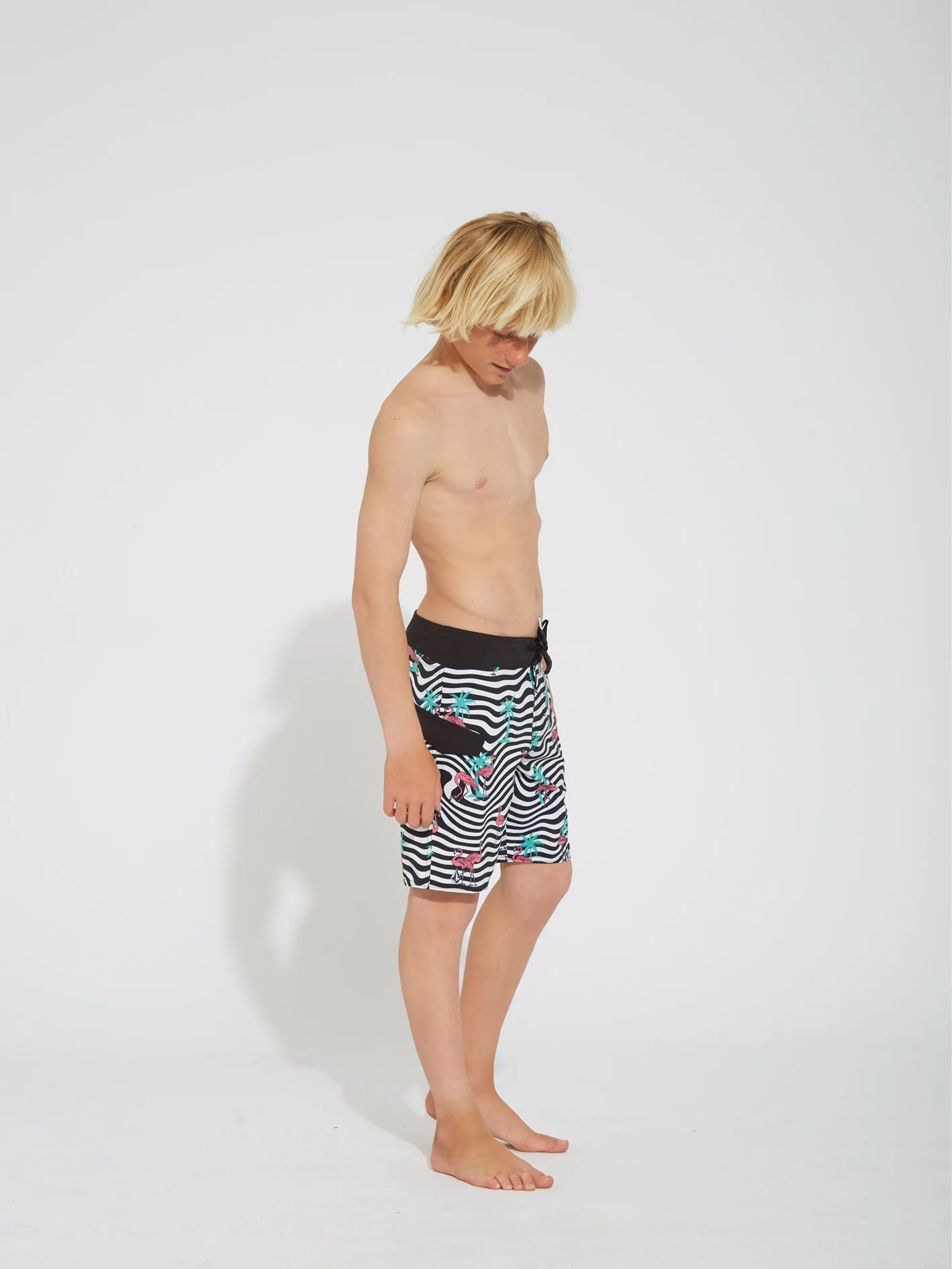 Flamingbros Mod 16" Boardshort - WHITE - (KIDS)