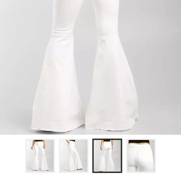 Free people just float on flare stretch jeans size 28 regular White