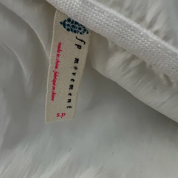 FREE PEOPLE Nature Seeker Hooded Puffer Vest White Sz S