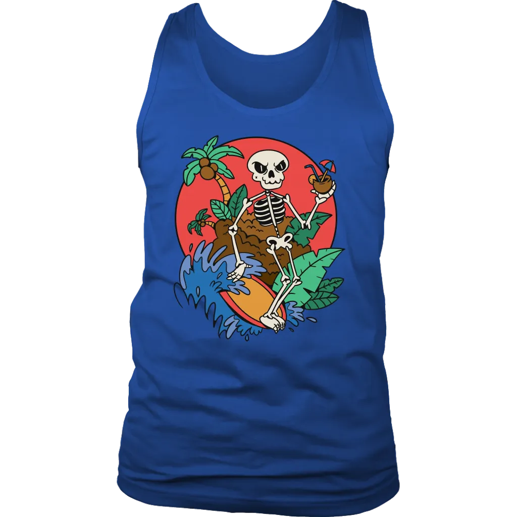 Funny Surfer T-shirt, Surfing Skeleton Shirt, Gift for Surfer, Surfer T-shirt