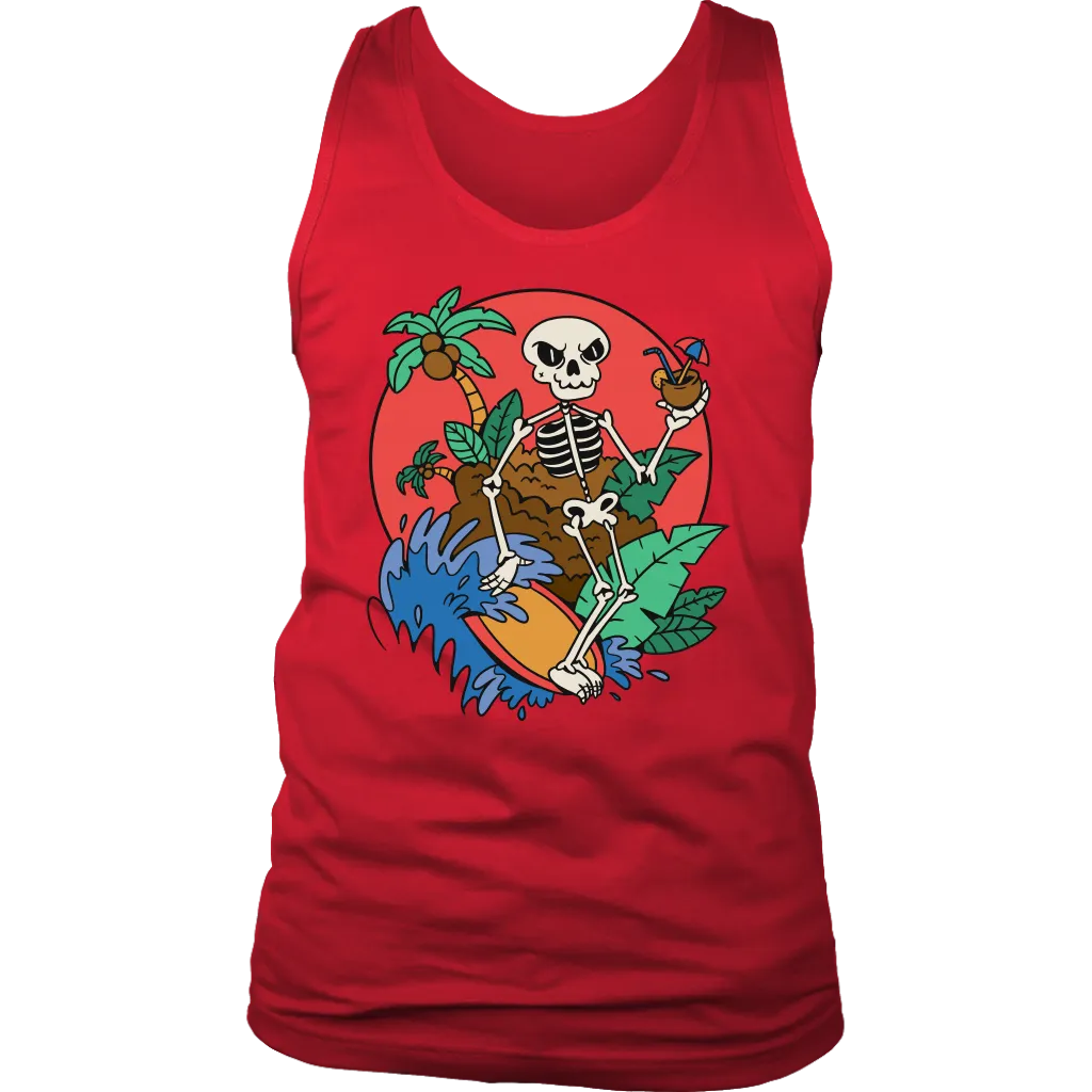 Funny Surfer T-shirt, Surfing Skeleton Shirt, Gift for Surfer, Surfer T-shirt