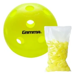 Gamma Photon Outdoor Pickleball Yellow (Pack of 60)