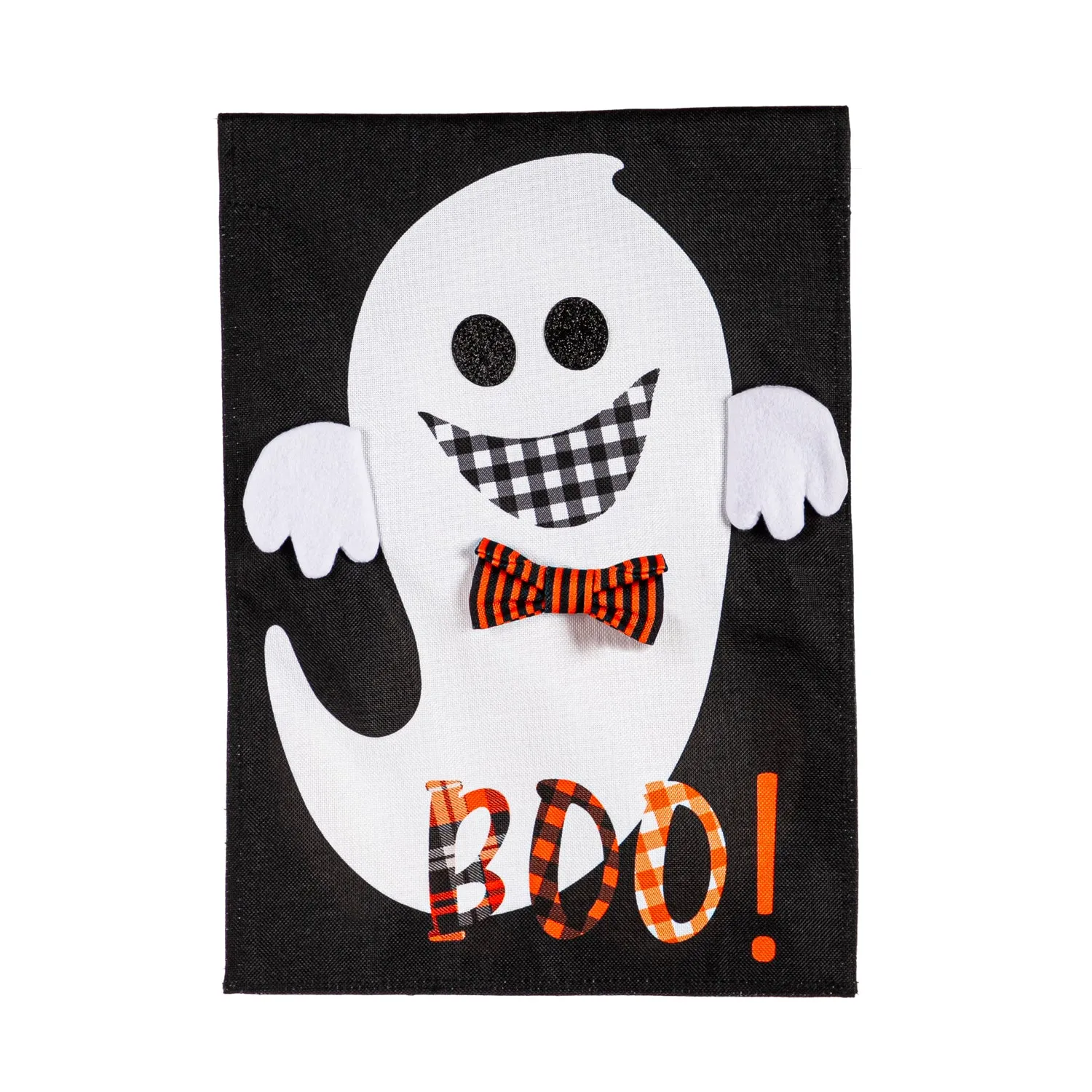 Girl and Boy Ghost Reversible Garden Burlap Flag,14b10510fb