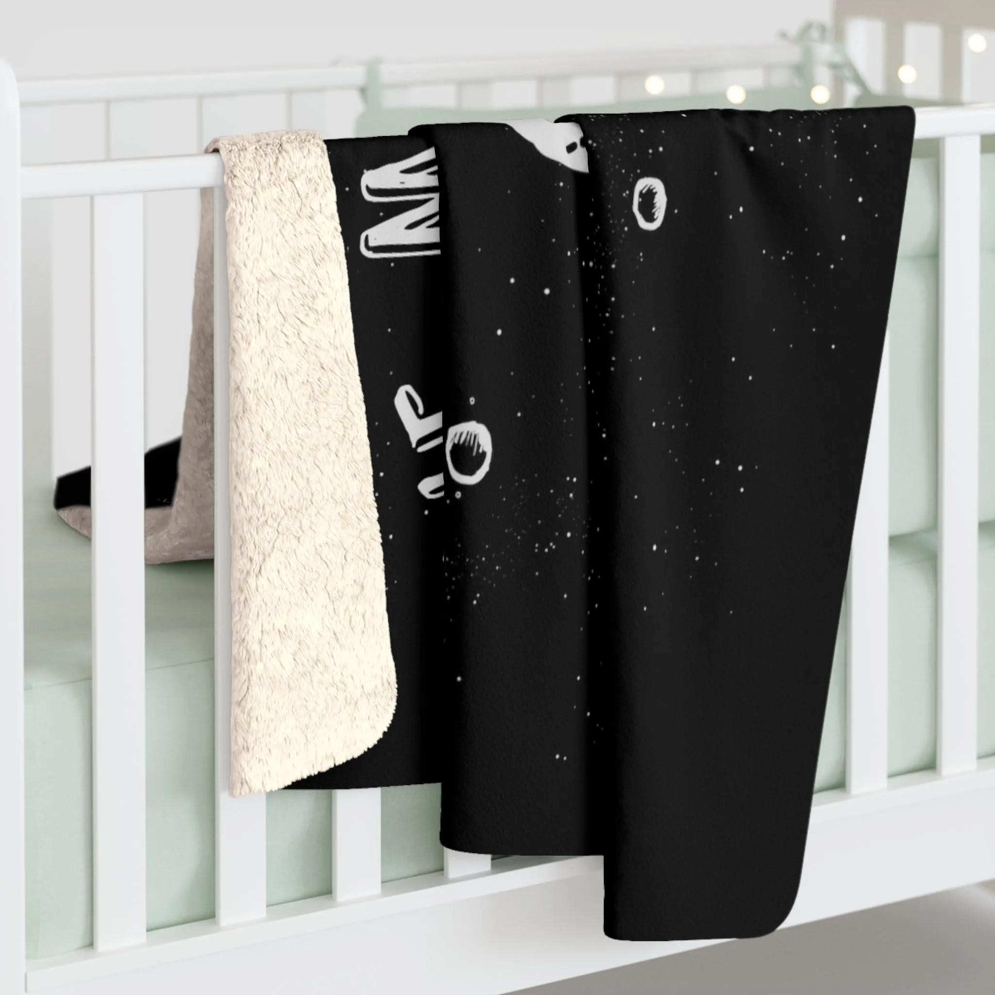 Give Me Some Space Sherpa Fleece Blanket