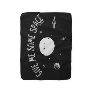 Give Me Some Space Sherpa Fleece Blanket