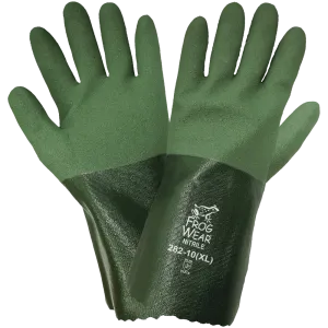 Global Glove & Safety 282 FrogWear® Mach Finish Double Coated Nitrile Waterproof Gloves, 12 Inch