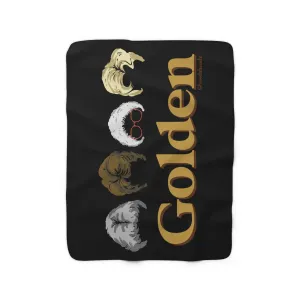Golden Sherpa Fleece Blanket