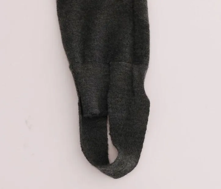 Gray Cashmere Stretch Tights
