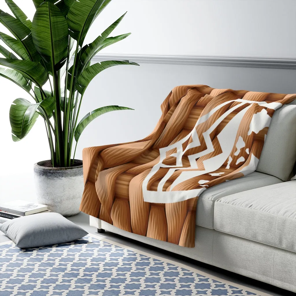 Hawaii Weave Shield Fleece Blanket
