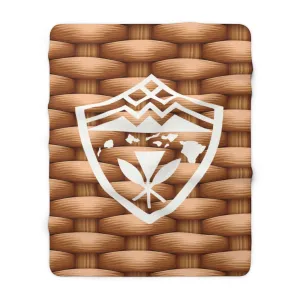Hawaii Weave Shield Fleece Blanket