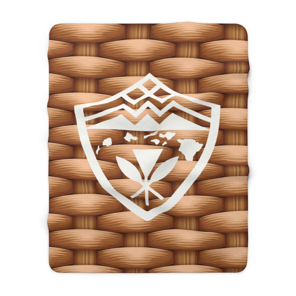 Hawaii Weave Shield Fleece Blanket