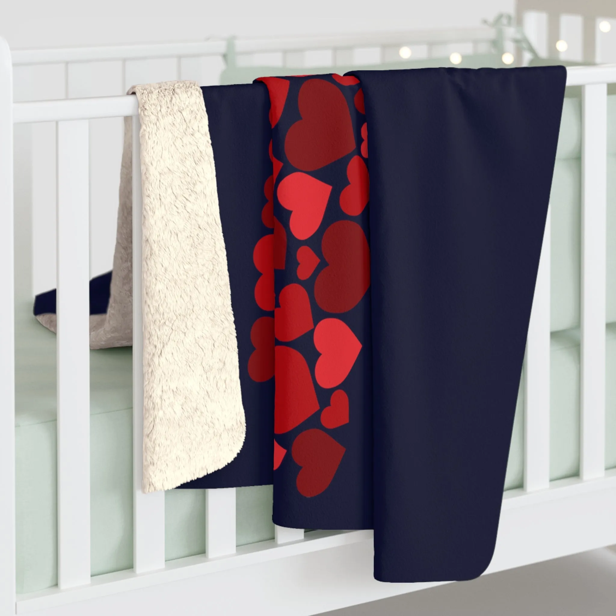 Heartsachusetts Sherpa Fleece Blanket