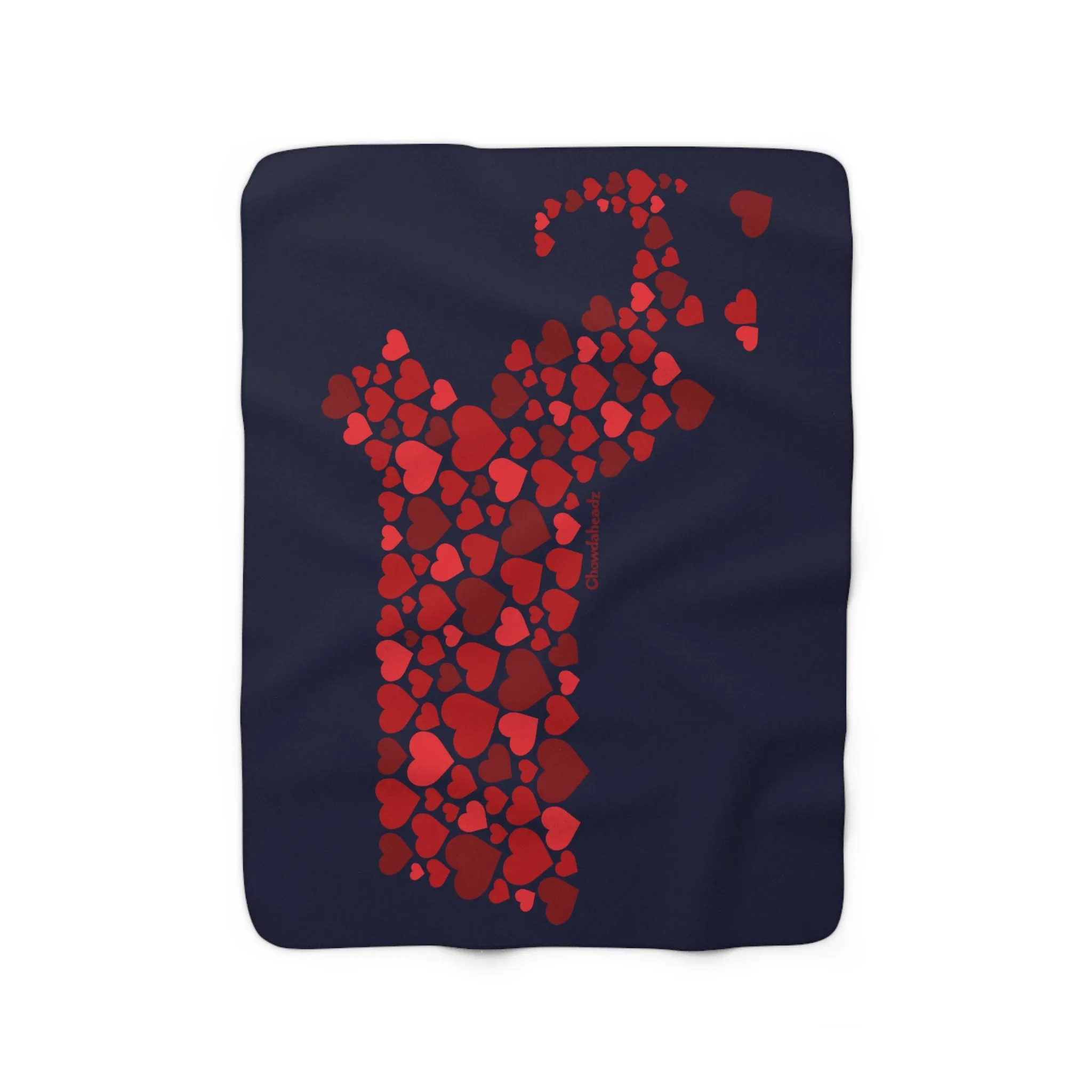 Heartsachusetts Sherpa Fleece Blanket