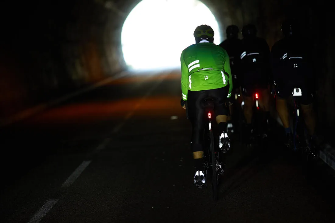 Hi-Vis EN1150 Warm Cycling Jersey RC 500 - Neon Yellow
