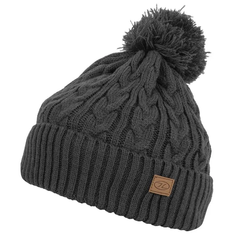 Highlander Outdoor - strikket hue med kvast - vælg mellem 6 farver