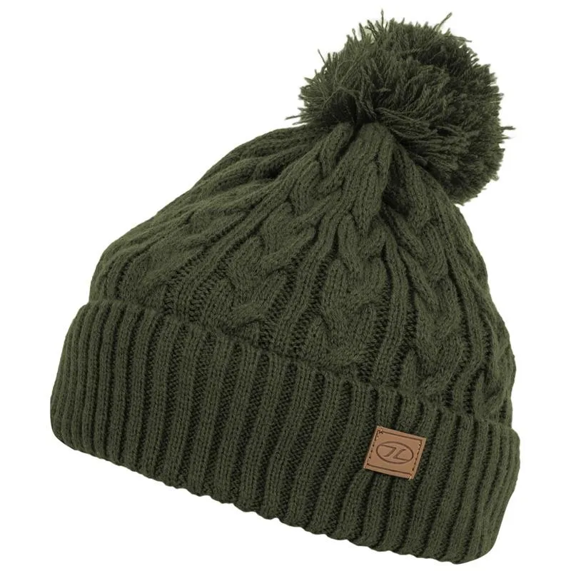 Highlander Outdoor - strikket hue med kvast - vælg mellem 6 farver