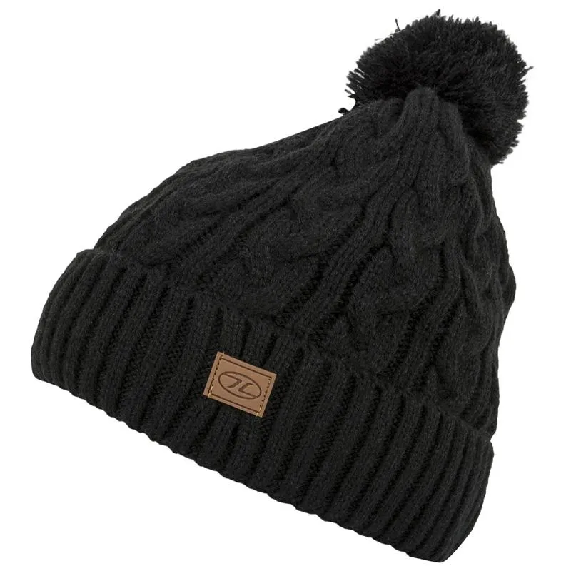 Highlander Outdoor - strikket hue med kvast - vælg mellem 6 farver