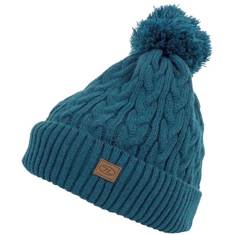 Highlander Outdoor - strikket hue med kvast - vælg mellem 6 farver