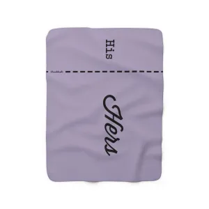 His & Hers Divided Sherpa Fleece Blanket