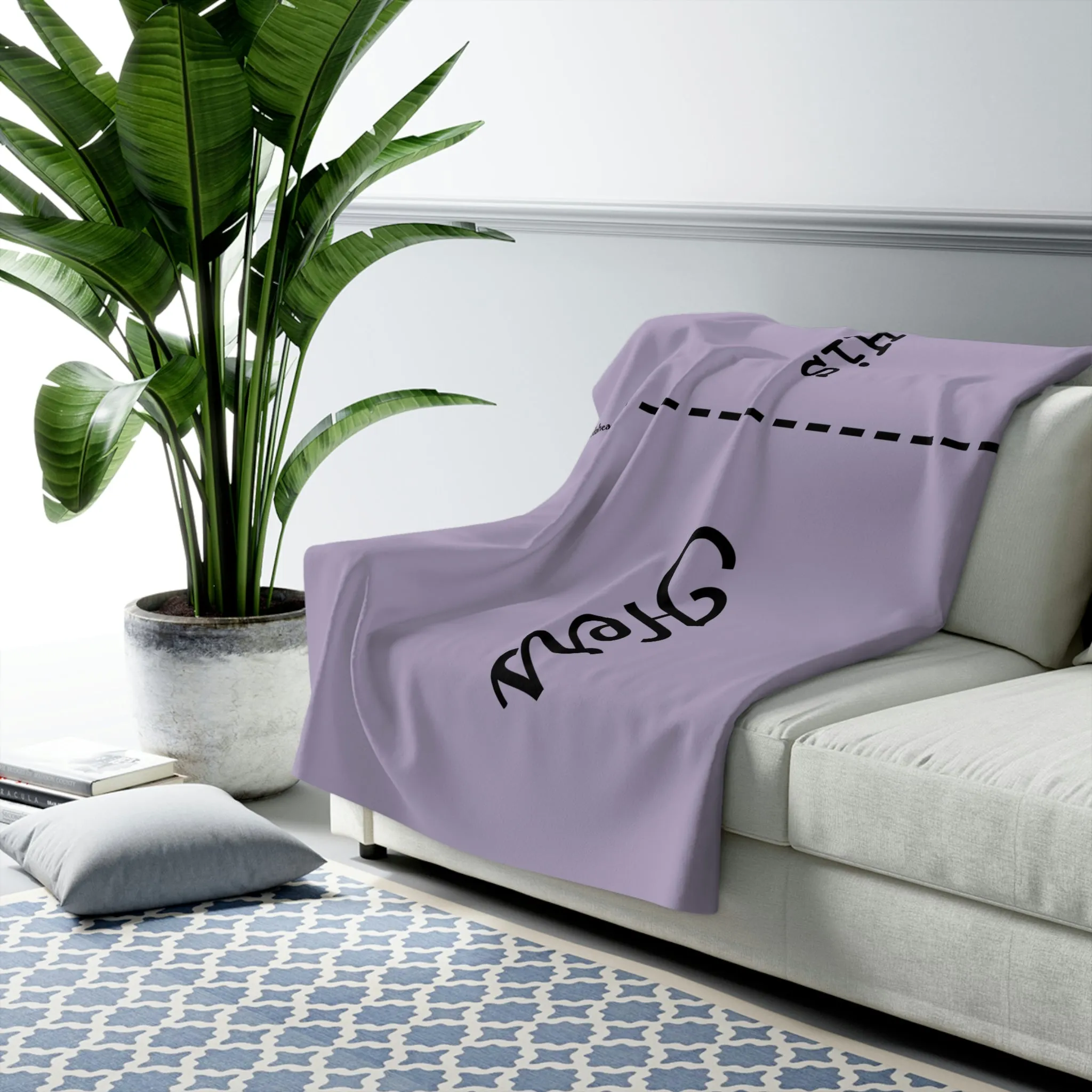 His & Hers Divided Sherpa Fleece Blanket