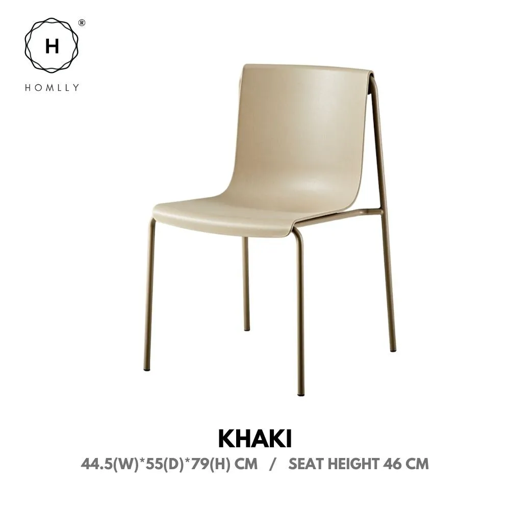 Homlly Lema Outdoor Stackable Chair