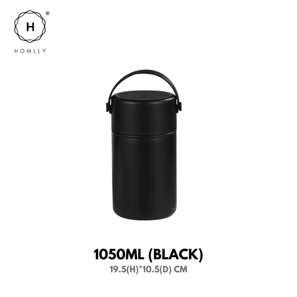 Homlly Stainless Steel Thermal Portable Lunch Food Soup Containers Mug (850ML/1050ML )