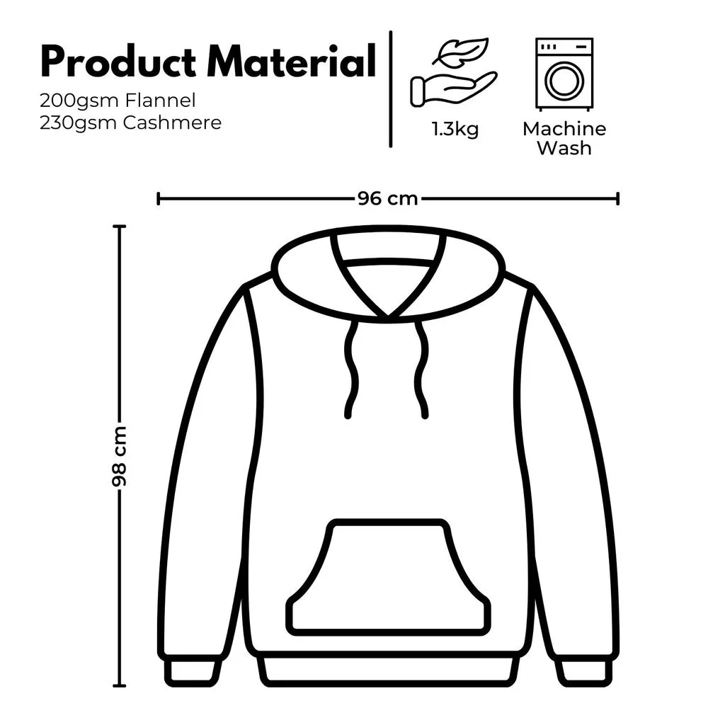 Hoodie Blanket (Adult Cake Blue)