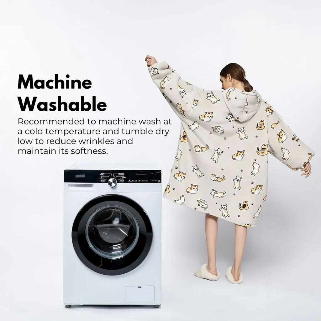 Hoodie Blanket Adult (Cat)