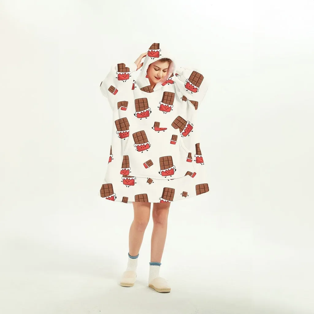 Hoodie Blanket (Adult Chocolate)