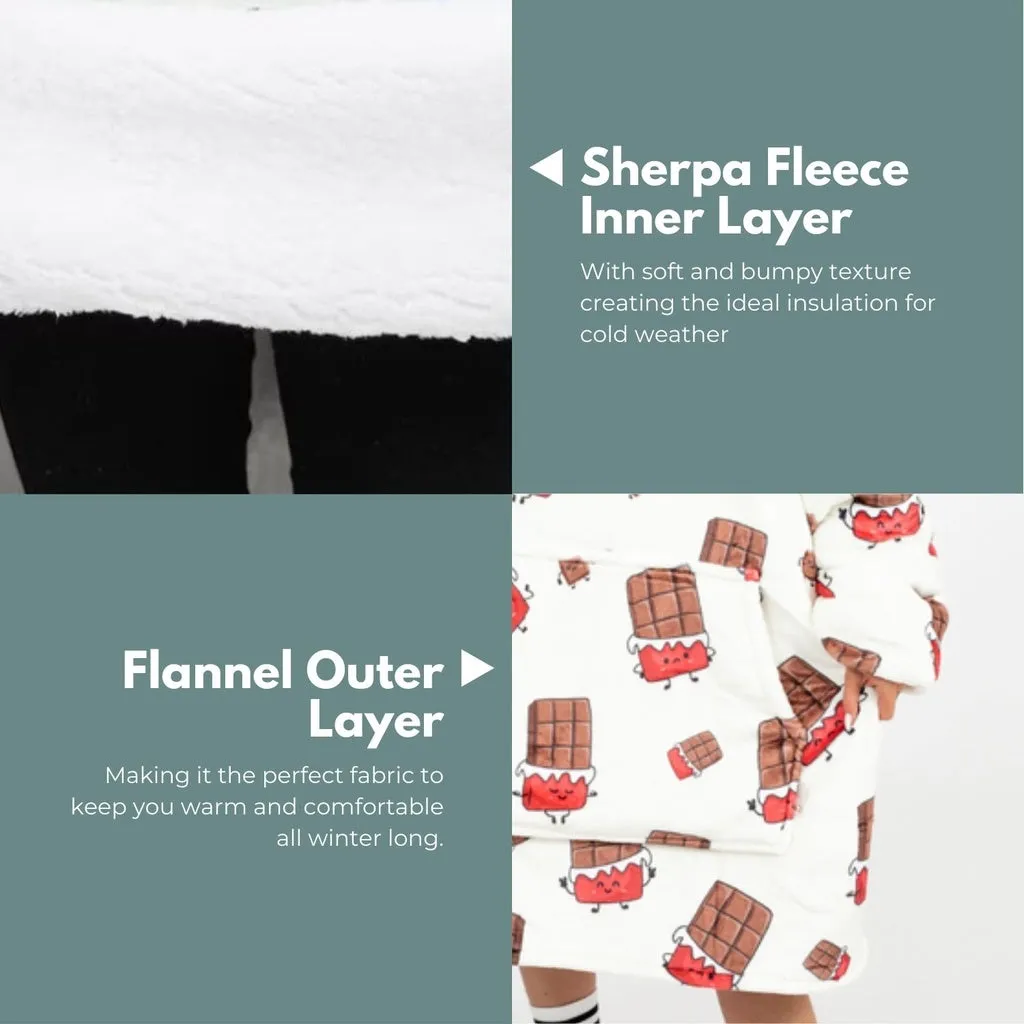 Hoodie Blanket (Adult Chocolate)