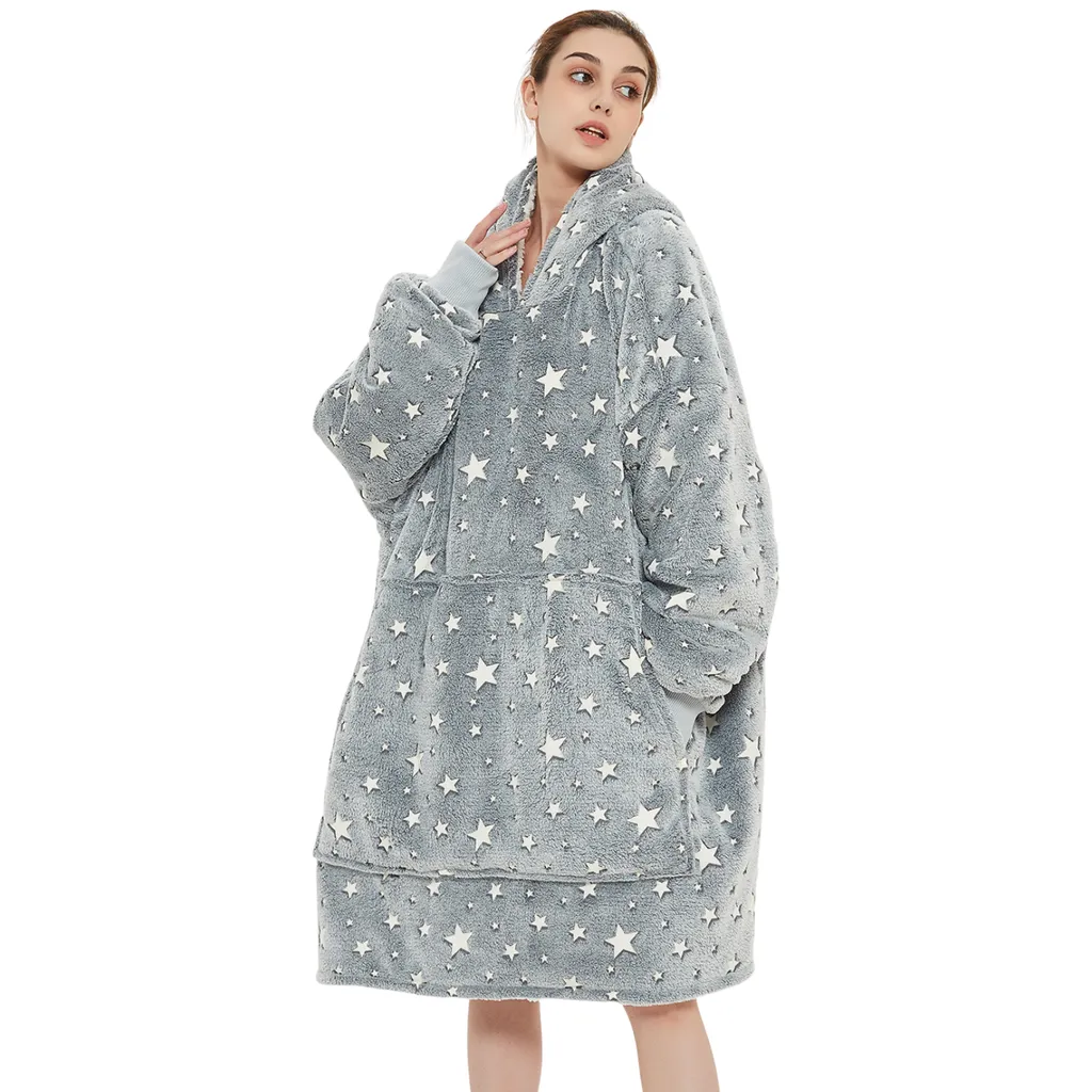 Hoodie Blanket (Glow In Dark Star)