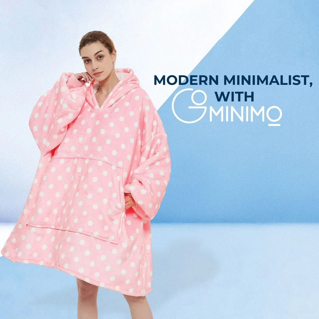 Hoodie Blanket Ice Cream Pink
