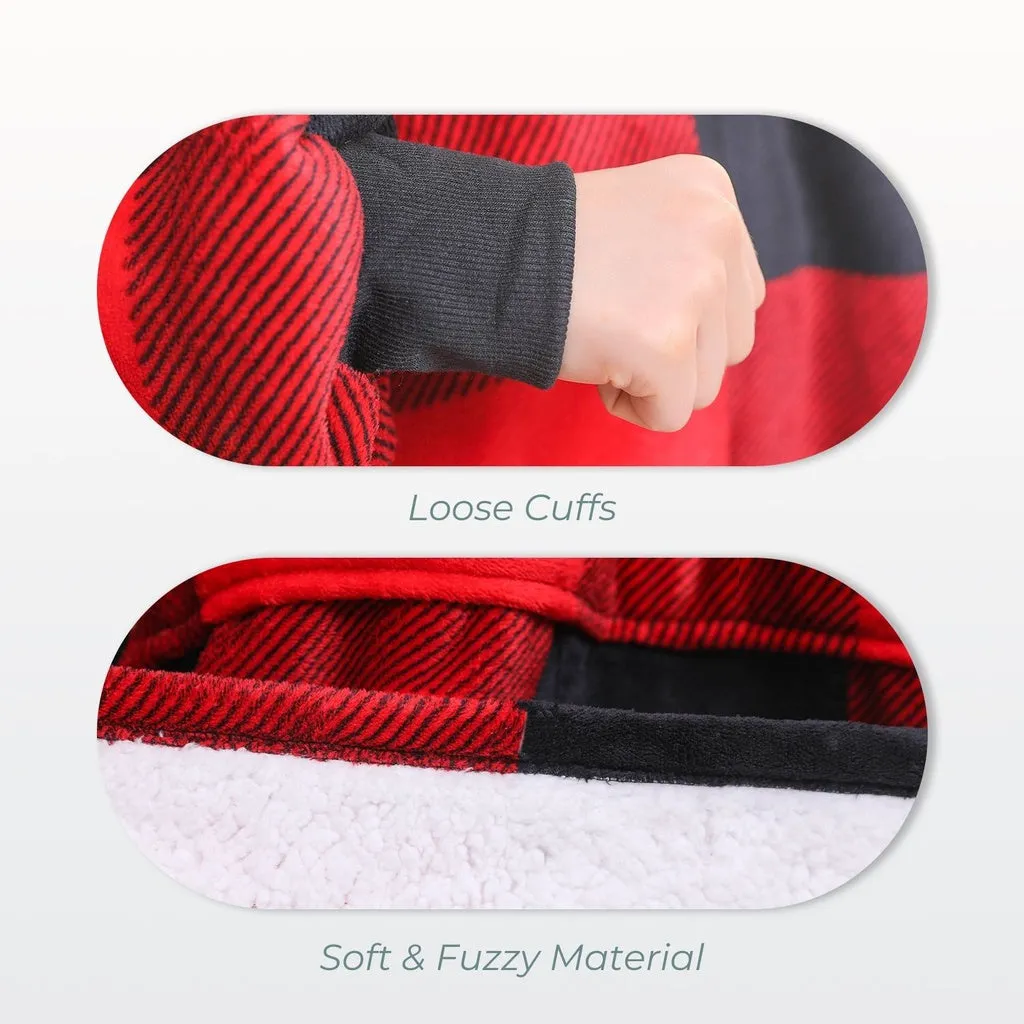 Hoodie Blanket Kids Large Lattice
