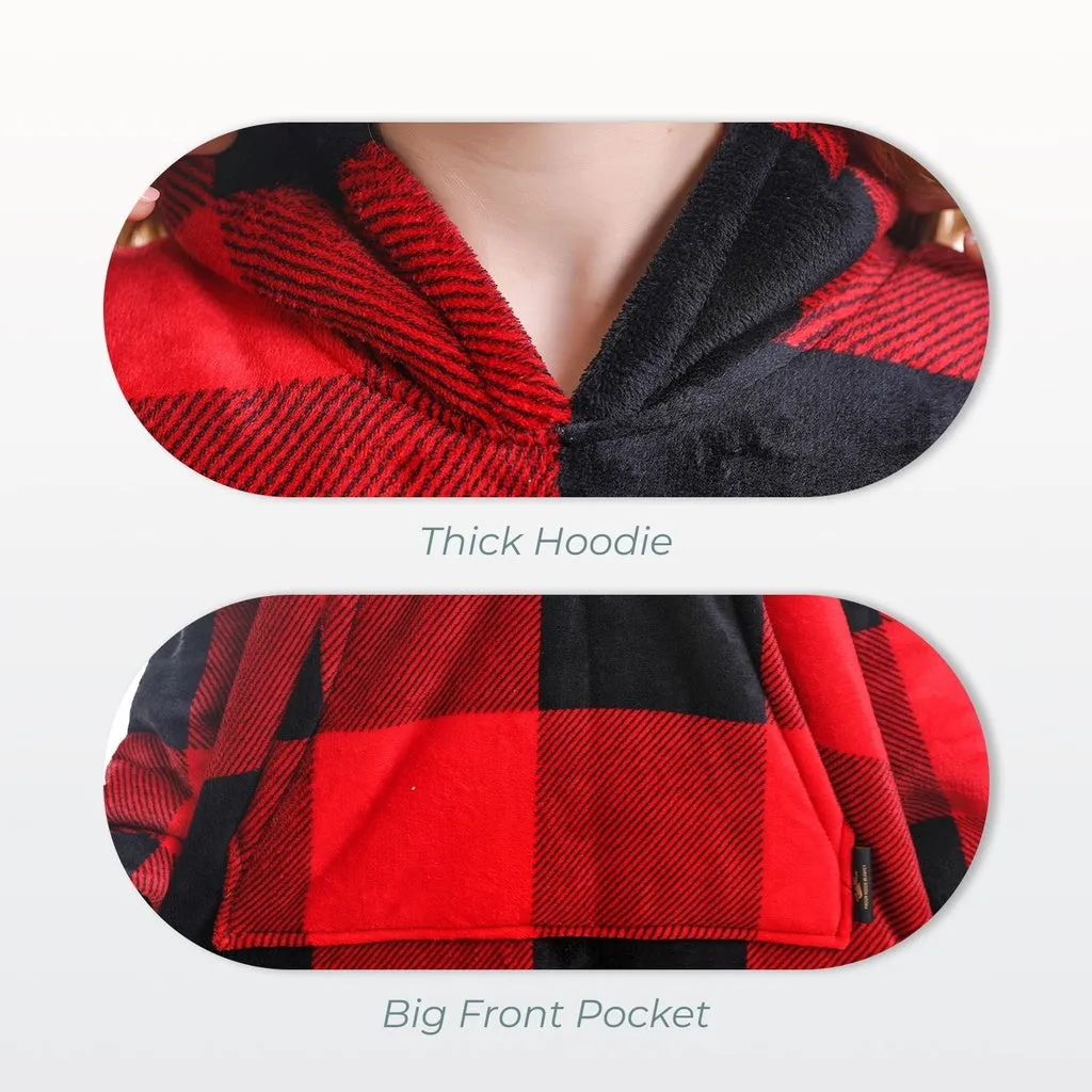 Hoodie Blanket Kids Large Lattice