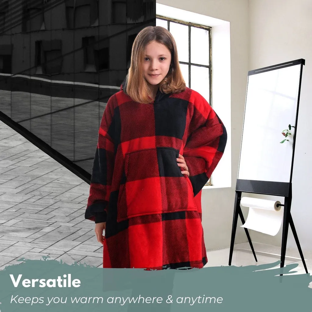 Hoodie Blanket Kids Large Lattice