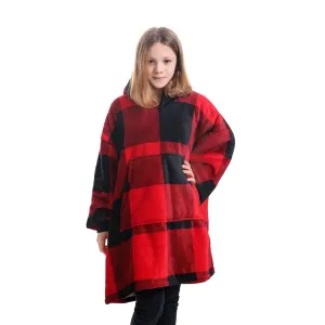 Hoodie Blanket Kids Large Lattice