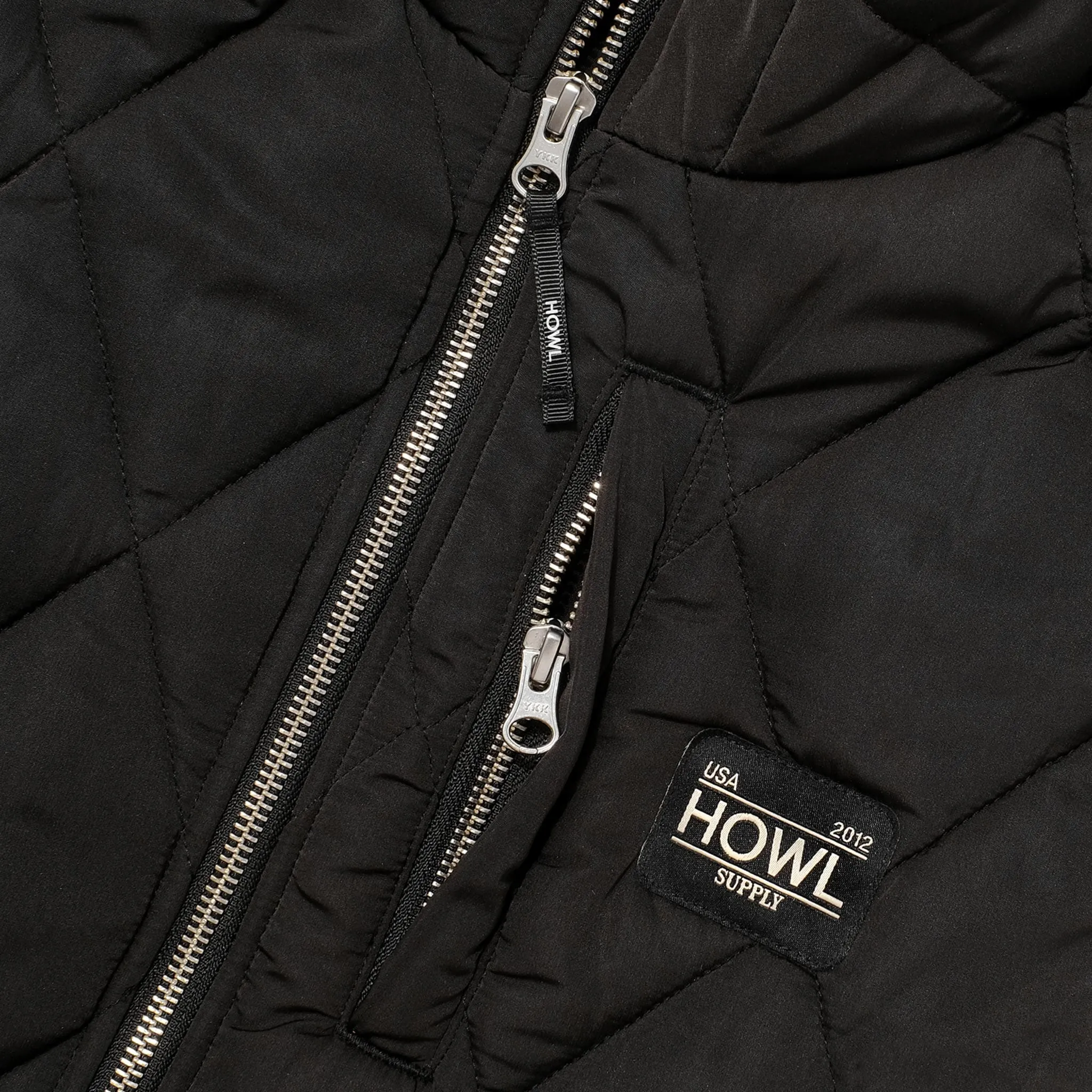 Howl Semi Puffy Vest Black 2025