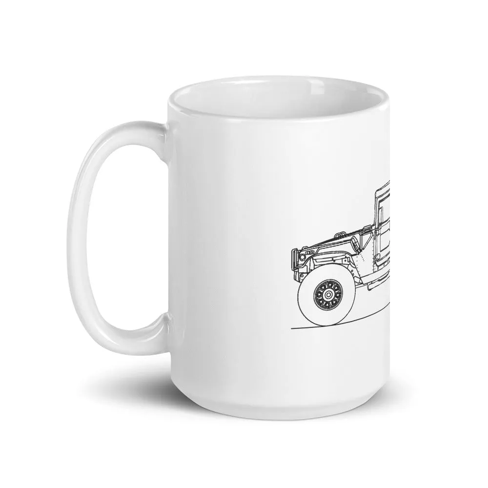 Hummer H1 Wagon Silhouette Mug