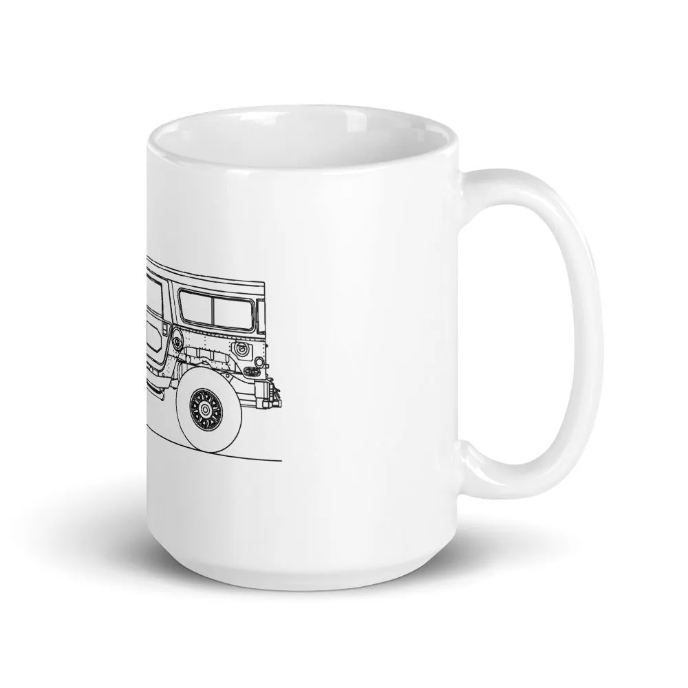 Hummer H1 Wagon Silhouette Mug
