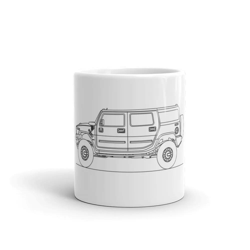 Hummer H2 Silhouette Mug