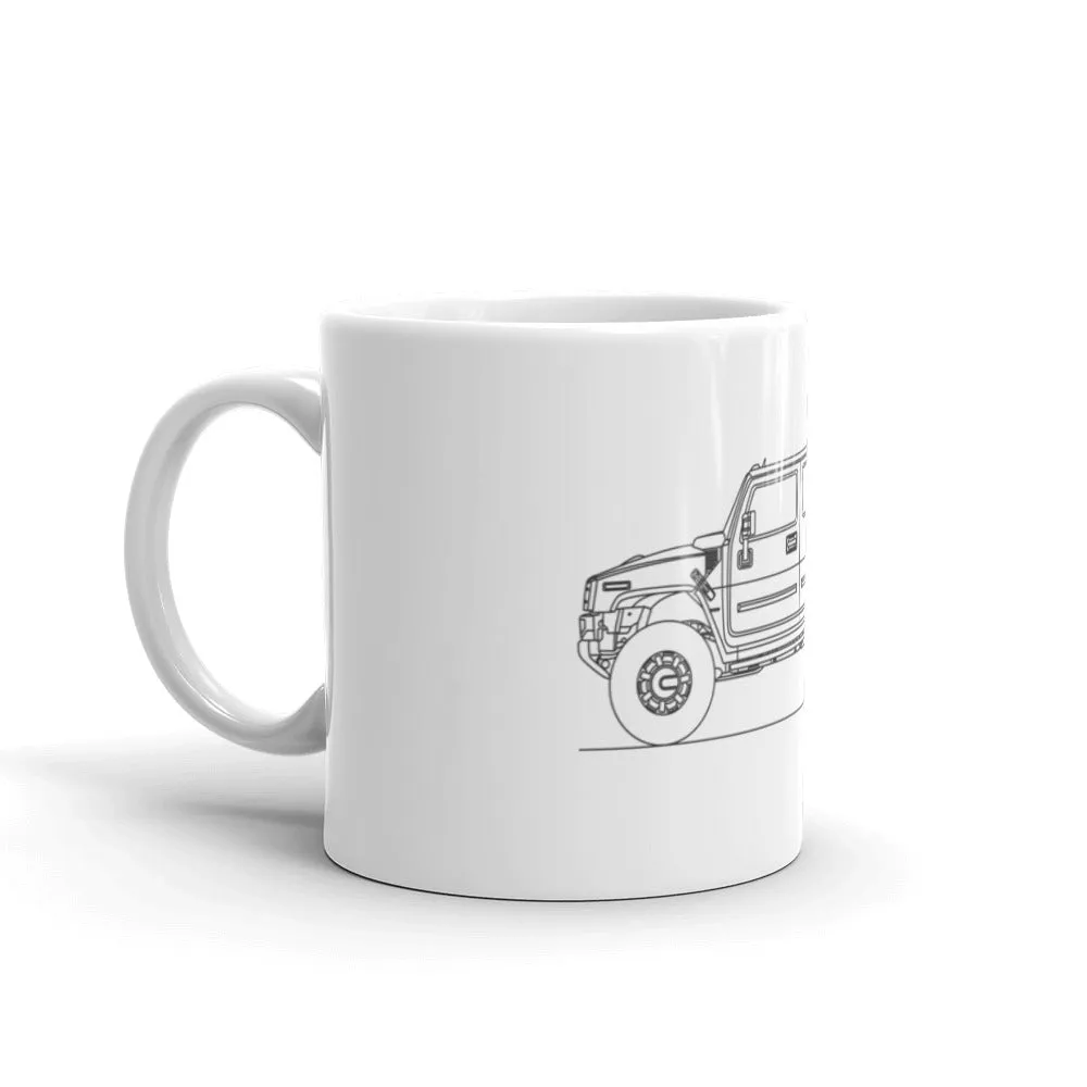 Hummer H2 Silhouette Mug