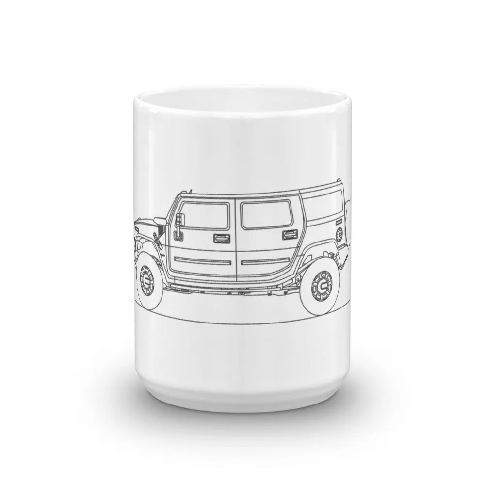 Hummer H2 Silhouette Mug