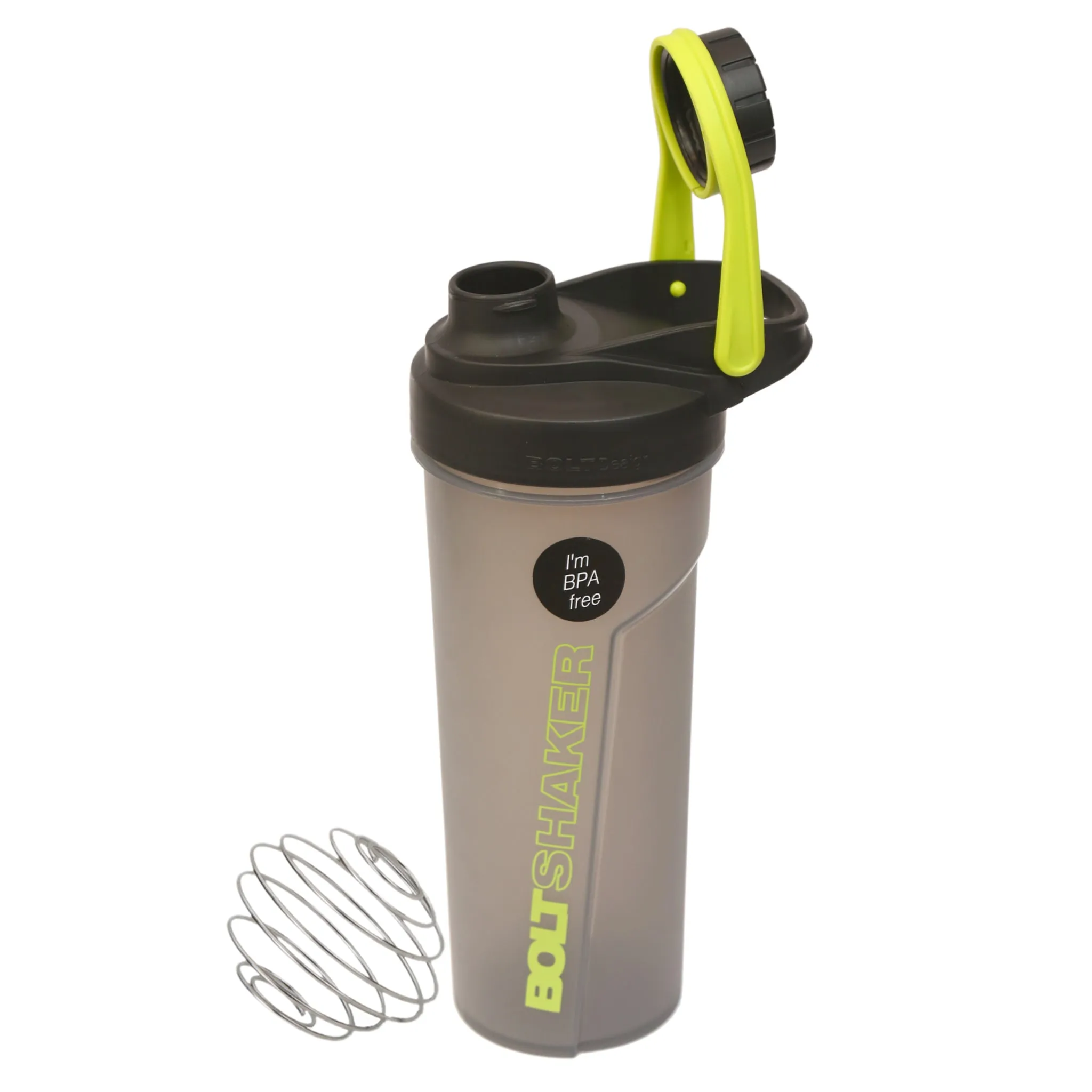 Jaypee Plus Bolt Shaker, with Wire Blending Ball, Plastic, 700ml, Grey Green