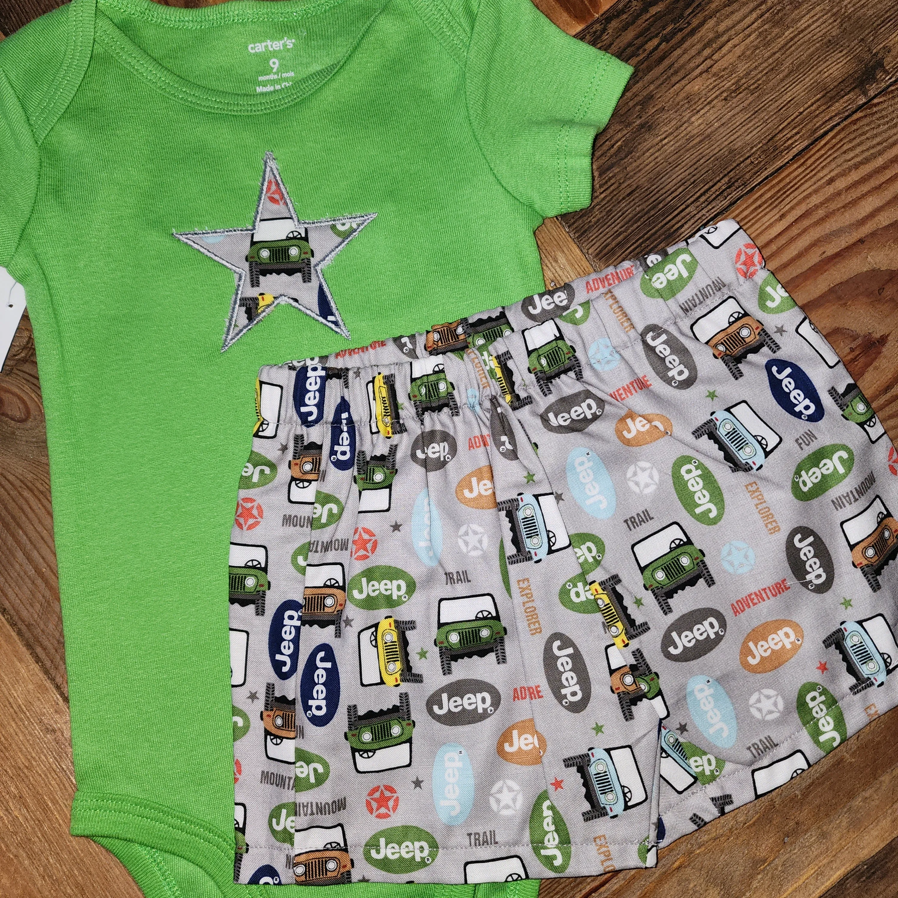 Jeep Fan Two Piece Short Set