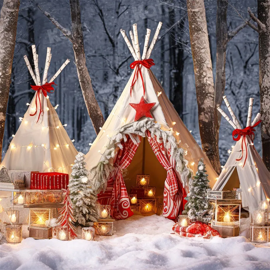 Kate Christmas Outdoor Tent Backdrop for Photography
