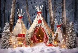 Kate Christmas Outdoor Tent Backdrop for Photography