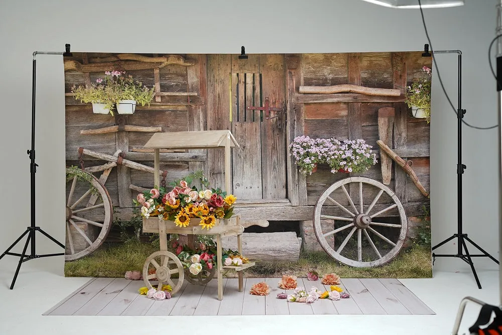 Kate Outdoor Backdrop Old Wood Barn for Photography