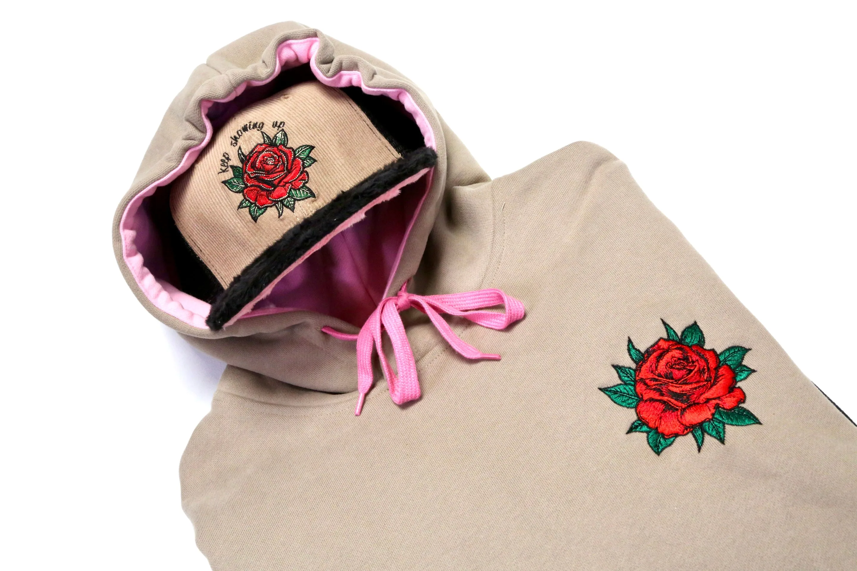 Keep Showing Up Trucker - Mocha Rose