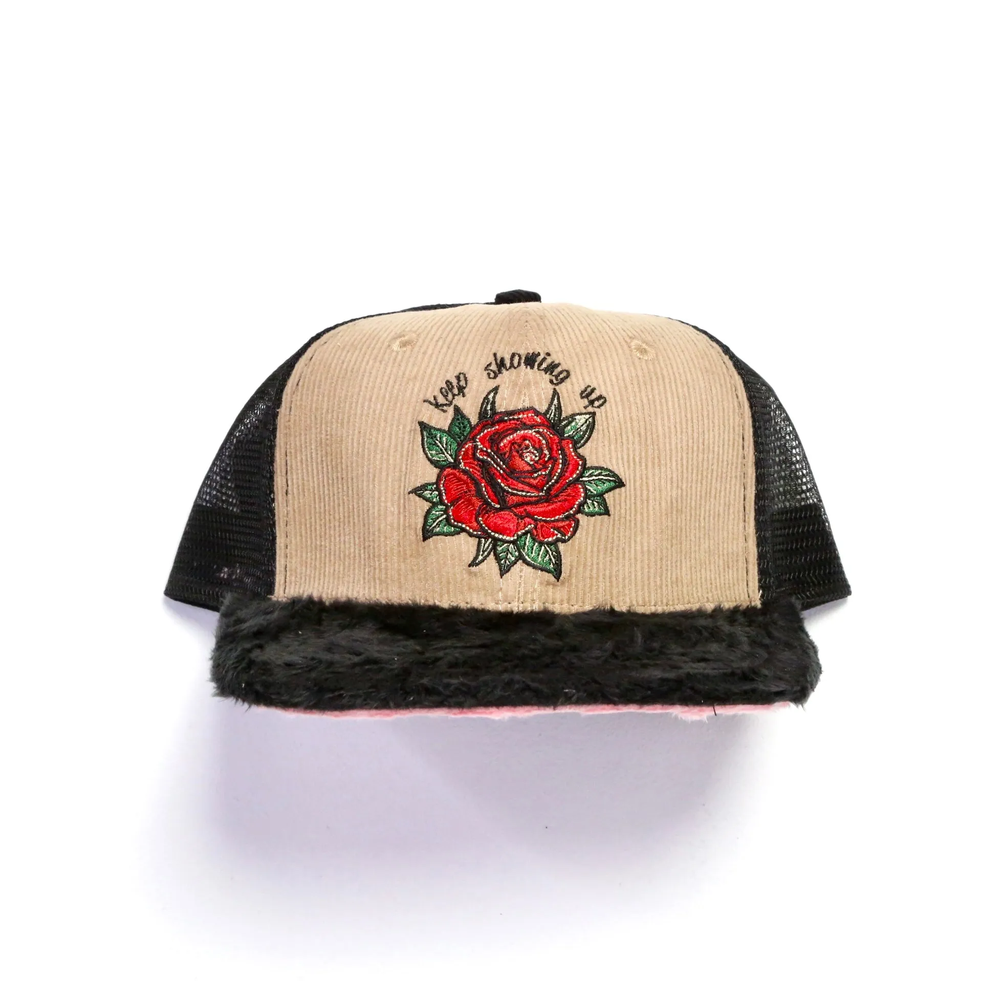 Keep Showing Up Trucker - Mocha Rose