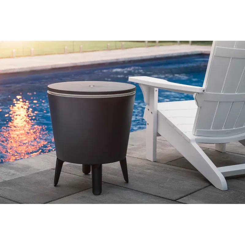Keter 32 Qt. 2 in 1 Side Table and Bar. Weather Resistant, 20 litre beverage storage capacity to handle up to 60 cans or 40 bottles of water with ice Retails $190 